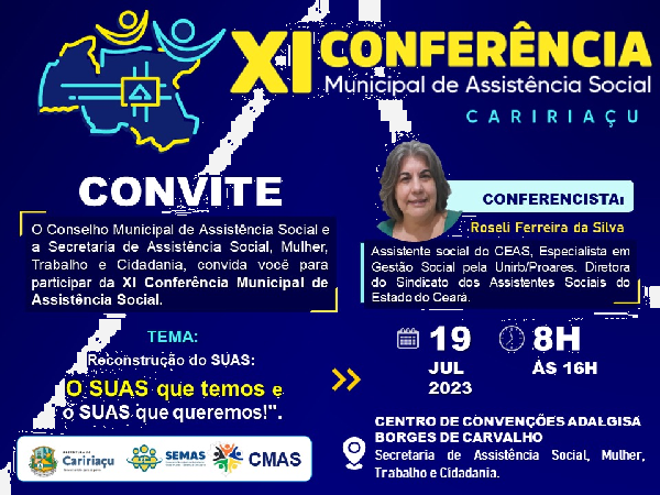 XI CONFERENCIA MUNICIPAL DE ASSISTÊNCIA SOCIAL