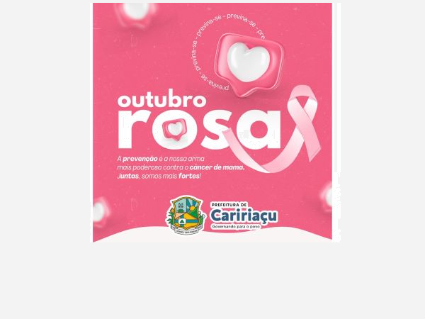 Outubro Rosa - Mês de Conscientização Sobre o Câncer de Mama